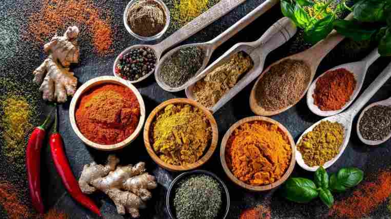 Composition,With,Assortment,Of,Spices,And,Herbs.